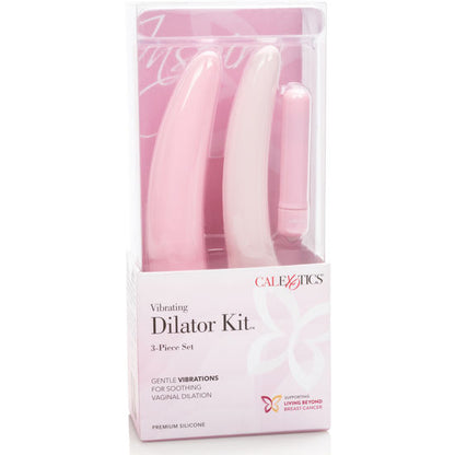 Kit dilatatore vibrante CALEXOTICS Inspire – Giocattolo erotico in silicone medico per l'autoesplorazione
