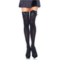 Comprar Leg Avenue Medias Altas Con Lacito Negro One Size – Elegancia Y Sofisticación Para Tu Lencería-Noxtic