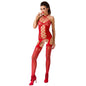 PASSION - WOMAN BS056 BODYSTOCKING ROJO TALLA ÚNICA