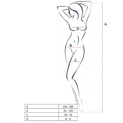 Comprar PASSION Cuerpo En Red BS055 Negro Talla Única – Diseño Sexy Con Abertura Para Mayor Comodidad-Noxtic