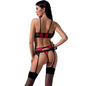 Comprar PASSION Woman Scarlet Set Rojo S/M – Lencería Elegante Para Realzar La Sensualidad-Noxtic
