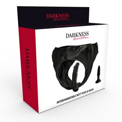 DARKNESS Panties Con Plug Intercambiable – Ropa Íntima Con Estilo Para Fantasías De Dominación