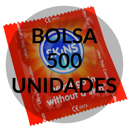 Comprar SKINS Preservativo Ultra Fino Bolsa 500 Uds – Sensación Natural Para Máximo Placer-PRESERVATIVOS-Noxtic