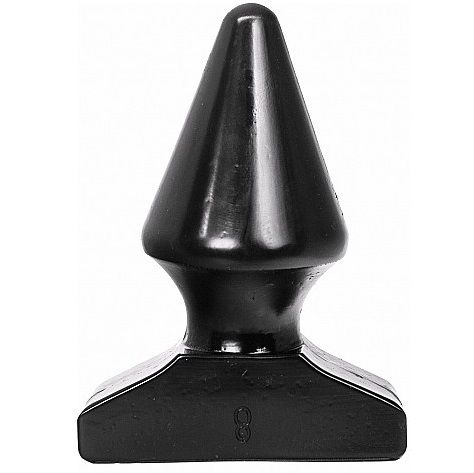 All Black Plug Anal 17 Cm – Diseño Cono Para Fácil Inserción Y Placer Optimo