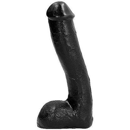 All Black Pene Realístico Anal 23 Cm – Diseño Con Textura Ondulada Para Estimulación Profunda