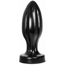 ALL BLACK Plug Anal 21 Cm – Diseño Suave Con Surcos Sensacionales Para Placer Intenso
