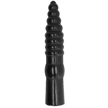Dildo All Black 33 cm – Design strutturato per una maggiore soddisfazione