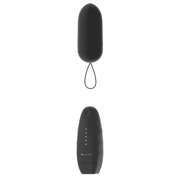 B SWISH Bnaughty Classic Unleashed Negro – Vibrador Tipo Bala Resistente al Agua con Mando a Distancia