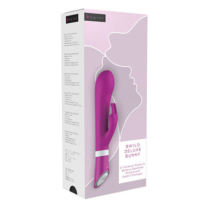 B SWISH Bwild Deluxe Bunny Vibrator Lampone – Design anatomico con orecchie vellutate