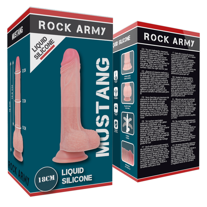 Comprar ROCKARMY Mustang Dildo Realista – Silicona Médica Para Placer Confiable y Sensacional-Noxtic