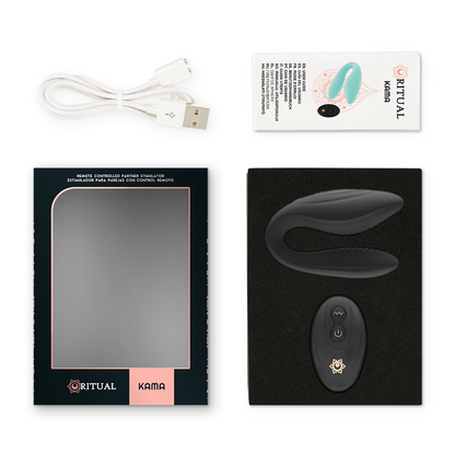 RITHUAL - REMOTE CONTROL KAMA FOR COUPLES BLACK