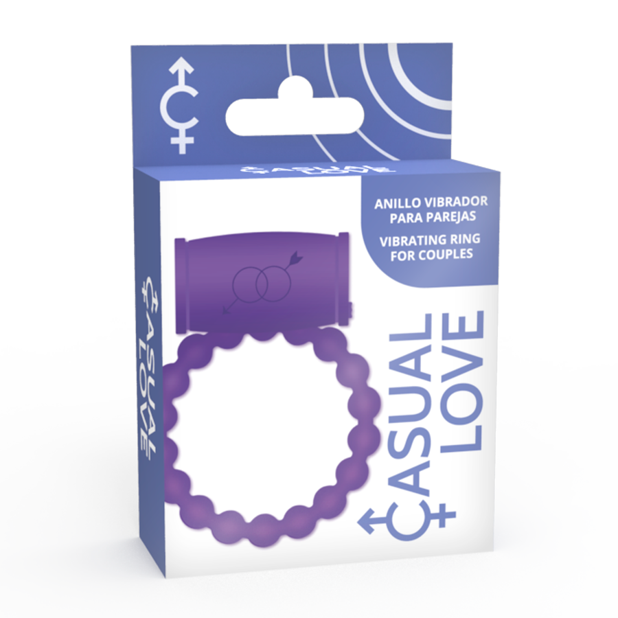 Comprar Casual Love Anillo Vibrador 25 Violeta – Silicona Suave Con Diseño Flexible Para Comodidad Ideal-Noxtic