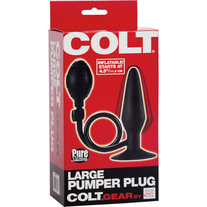 CALEXOTICS Colt Large Pumper Plug Nero – Giocattolo con sistema di gonfiaggio personalizzabile per un'esperienza unica