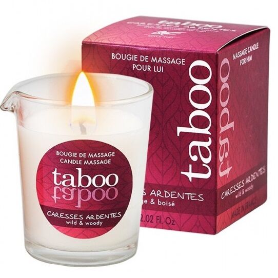 Comprar RUF Taboo Vela De Masaje Para Él – Aroma De Helecho Con Aceite 100 Por Ciento Natural-Noxtic