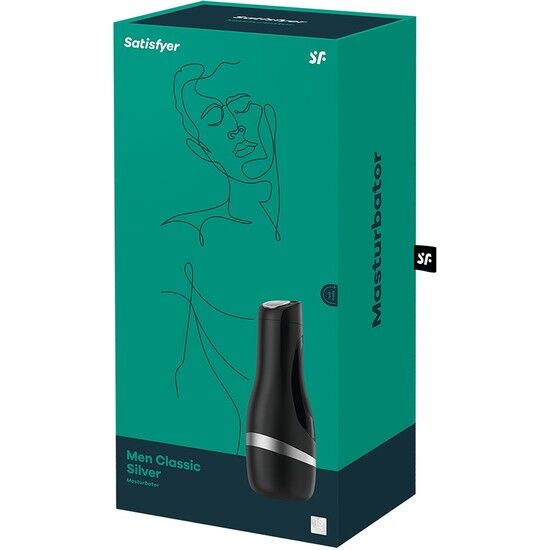 Satisfyer Men Classic Masturbator Nero – Design elegante per un'esperienza di piacere unica
