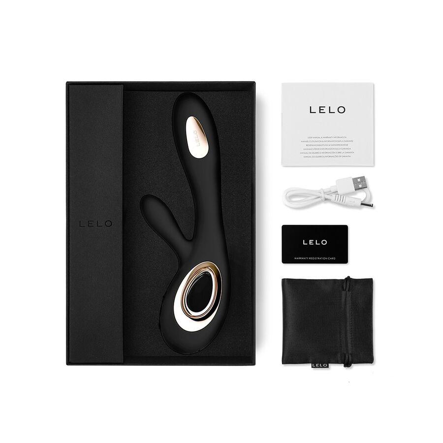Comprar LELO Soraya Wave Vibrador Rabbit Negro – Diseño Ergonómico Para Placer Inigualable-Noxtic