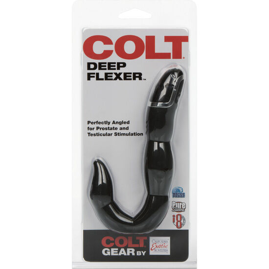 CALEXOTICS Colt Deep Vibrador Anal Flexible Negro – Diseño Ergonómico Para Una Estimulación Confortable