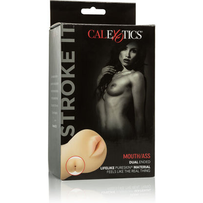 CALEXOTICS Stroke It Doble Boca – Masturbador Ultra Realista Con Material PureSkin