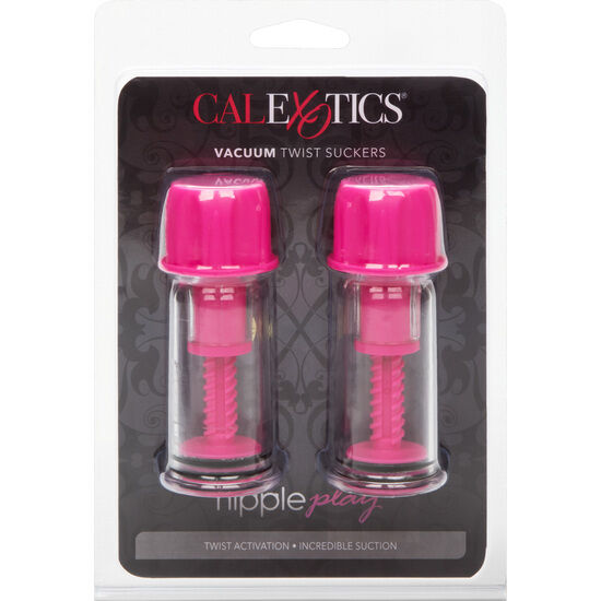 CALEXOTICS Vacuum Twist Rosa – Succionadores Con Diseño Innovador Para Placer Intenso