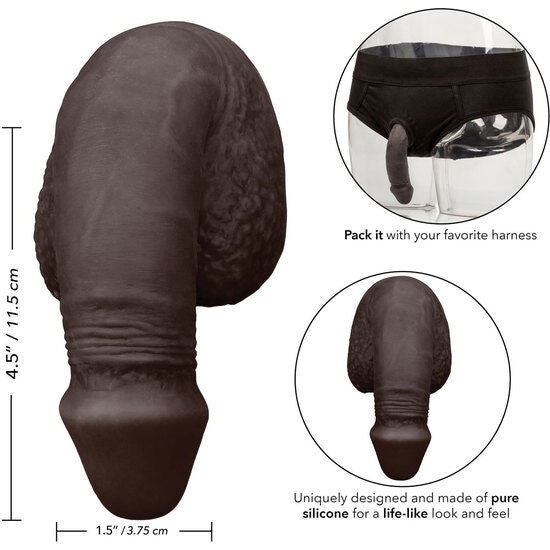 Comprar CALEXOTICS Packing Penis De Silicona 12.75cm Negro – Diseño Suave Con Comodidad Para Uso Prolongado-Noxtic