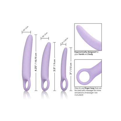 CALEXOTICS Alena Set De 3 Dilatadores Vaginales De Silicona – Progresivo Para Comodidad Y Bienestar Pélvico