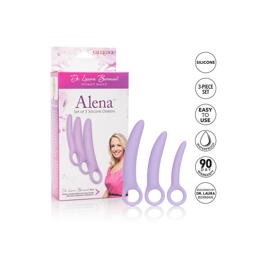 CALEXOTICS Alena Set De 3 Dilatadores Vaginales De Silicona – Progresivo Para Comodidad Y Bienestar Pélvico