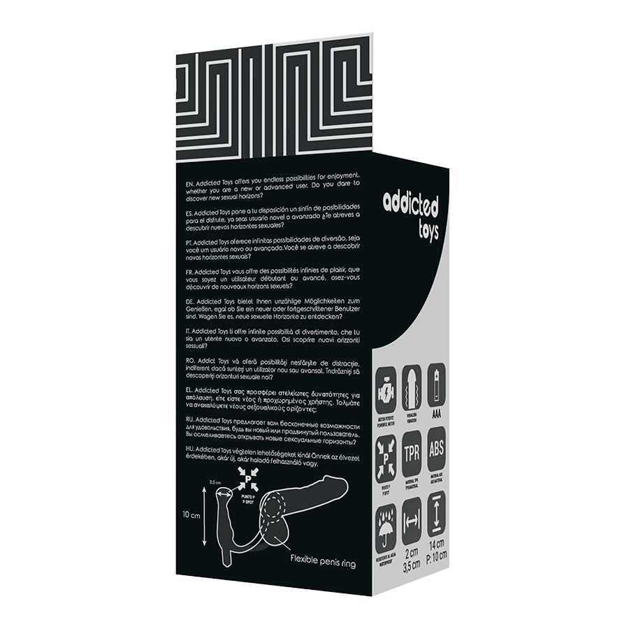 Comprar ADDICTED TOYS Vibrador Prostático Negro 10 Cm – Masajeador Ergonómico Para Placer Masculino-Noxtic