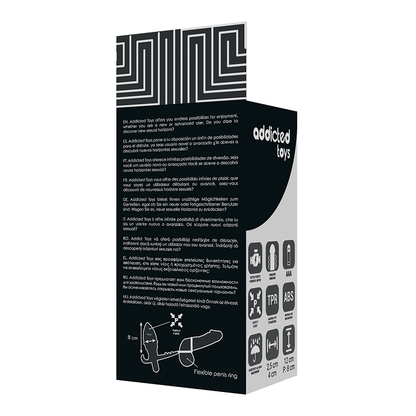 ADDICATED TOYS Plug Anal Con Anilla Doble Negro – Estimulación Con Diseño Innovador Para Placer Único