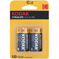 Comprar KODAK Pilas Alcalinas Xtralife C Pack De 2 – Energía Duradera Para Dispositivos Electrónicos-Noxtic