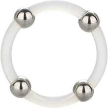 Comprar CALEXOTICS Anillo De Silicona Con Cuentas De Acero Talla L – Anillo Ultra Elástico Para Mayor Placer Compartido-Noxtic