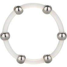 Comprar CALEXOTICS Anillo De Silicona Con Cuentas De Acero Talla XL – Diseño Ergonómico Para Estimulación Única-Noxtic