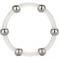 Comprar CALEXOTICS Anillo De Silicona Con Cuentas De Acero Talla XL – Diseño Ergonómico Para Estimulación Única-Noxtic