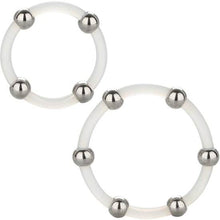 Comprar CALEXOTICS Kit De 2 Uds Anillo De Silicona Con Cuentas De Acero – Anillo Ultra Elástico Para Placer Compartido-Noxtic