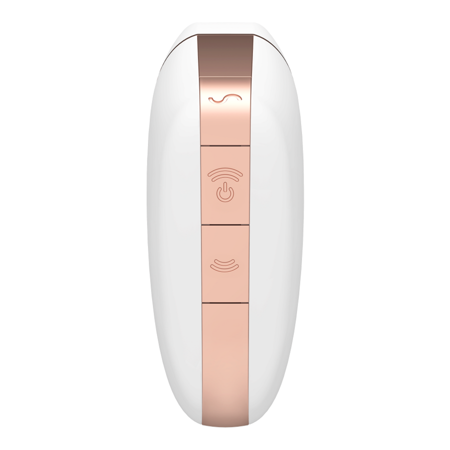 SATISFYER LOVE TRIANGLE STIMULATOR AND VIBRATOR - WHITE