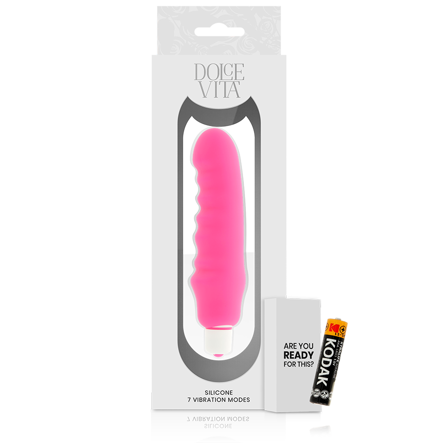 Vibratore DOLCE VITA Genius Pink – Vibratore medico ricaricabile in silicone ipoallergenico per il benessere sessuale