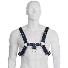 Comprar Leather Body Arnés Cuero Azul Y Negro – Diseño Elegante Para Libertad Sensorial-Noxtic