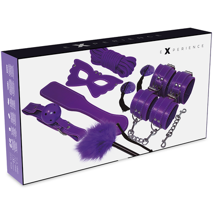 Experience BDSM Fetish Kit Serie Purple – Kit de Bondage Para Explorar Placer Con Diseño Elegante