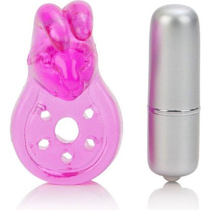 CALEXOTICS - MICRO VIBE AROUSER BUNNY PINK VIBRATING RING