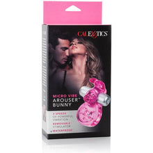 Comprar CALEXOTICS Micro Vibe Arouser Bunny Rosa – Anillo Vibrador Con Estímulo Intenso Para Placer Compartido-Noxtic