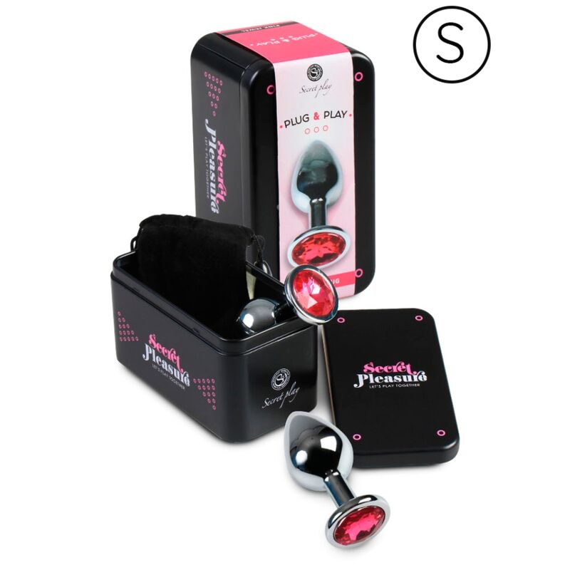 Comprar SECRETPLAY Plug Anal Aluminio Fucsia 7 cm – Diseño Ergonómico A Prueba de Agua Para Uso Versátil-Noxtic