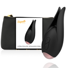 Comprar COQUETTE Chic Desire Negro Gold Flor – Estimulador Recargable Con Diseño Elegante Y Silicona Hipoalergénica-Noxtic
