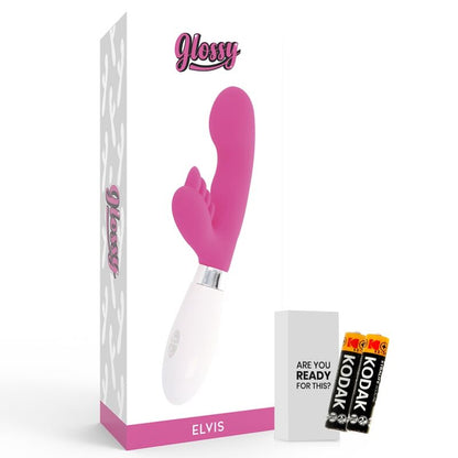 Comprar GLOSSY Rabbit Elvis Rosa – Juguete Erótico Con Diseño Ergonómico Y 10 Funciones De Vibración-Noxtic