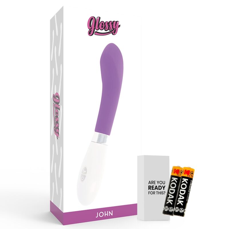 Comprar GLOSSY John Vibrador Lila – Vibrador Con Diseño Curvado Ergonómico Para Placer Intimo-Noxtic