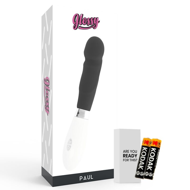 GLOSSY Paul Vibrador Negro – Diseño Ergonómico Para Una Experiencia Sensorial Única