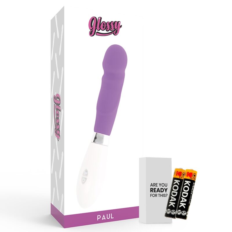 GLOSSY Paul Vibrador Lila – Diseño Realista Con Curva Especializada Para Comodidad Total