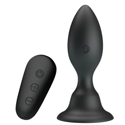 MR PLAY Plug Anale Vibrante Nero – Design Ergonomico con 12 Modalità di Stimolazione
