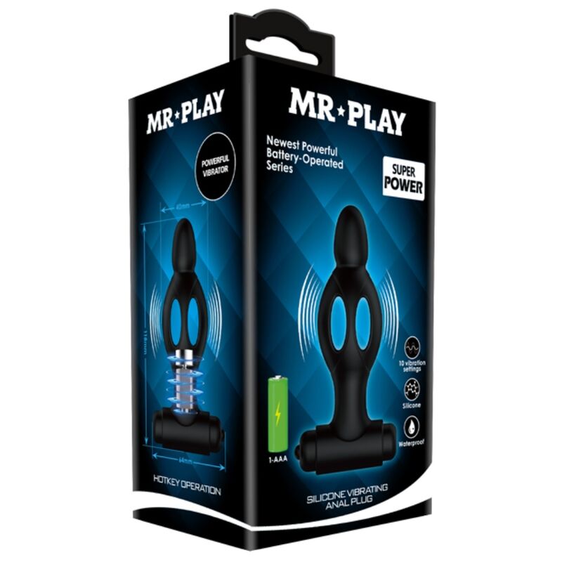 Plug anale vibrante MR PLAY – Design ergonomico con più livelli di piacere