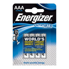 Comprar ENERGIZER Pilas Lítium AAA L92 LR03 1.5V Blister de 4 Unidades – Energía Confiable Para Dispositivos Electrónicos-Noxtic