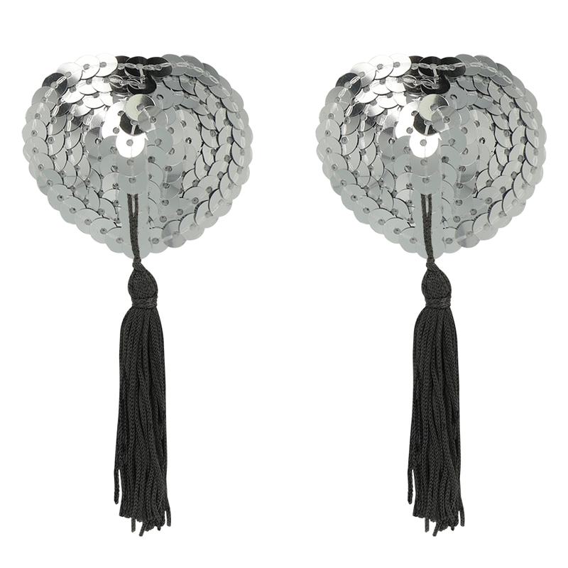 Comprar COQUETTE Cubre Pezones Silver – Diseño Elegante Con Cinta Autoadhesiva Para Realzar Tu Estilo-Noxtic