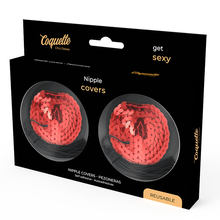 Comprar Coquette Chic Desire Cubre Pezones Rojo – Fáciles De Usar Con Cinta Autoadhesiva-Noxtic